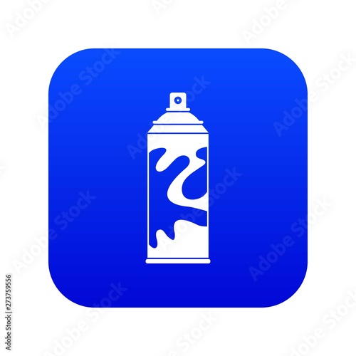 Colored spray icon digital blue for any design isolated on white vector illustration