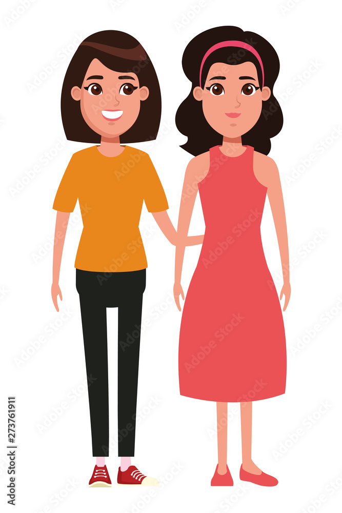women avatar cartoon character portrait women avatar cartoon character portrait
