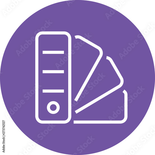 Color Swatch Paint Samples Outline Icon