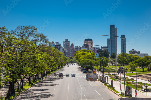 Av. Pres. Figueroa Alcorta in Buenos Aires, Argentina. photo