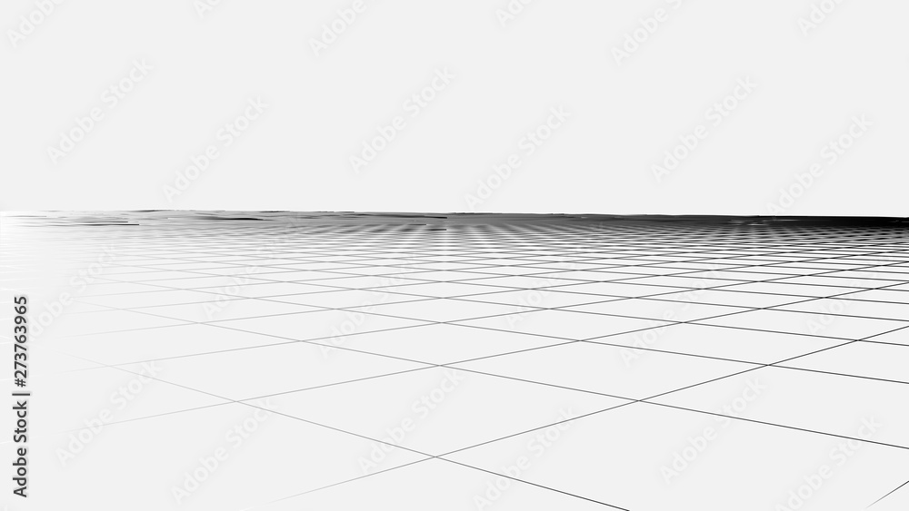 Fototapeta premium Abstract vector wireframe landscape. Abstract mesh background. Polygonal mountains. Vector illustration.