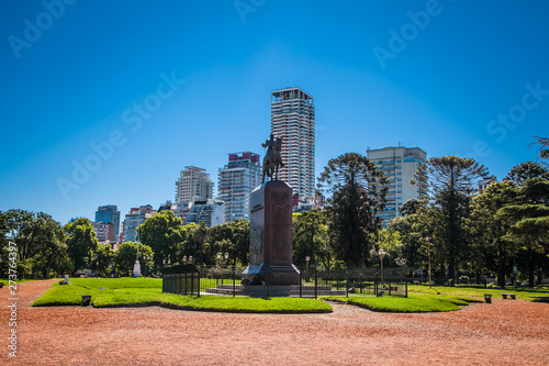 Monument near Av. Pres. Figueroa Alcorta in Palermo. Buenos Aires, Argentina. photo