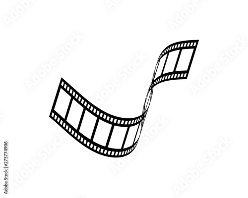 blank old filmstrip illustration vecto