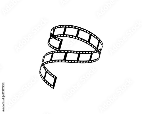 blank old filmstrip illustration vecto