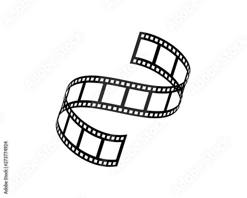 blank old filmstrip illustration vecto