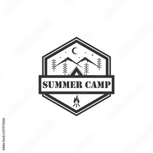 summer camp logo design