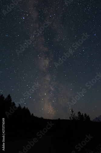 Stars and Milky Way in Tetons Wilderness