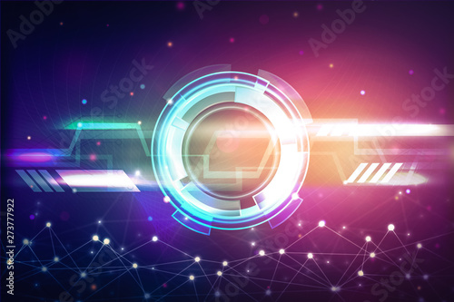 Abstract technology background. Global network technology concept.	