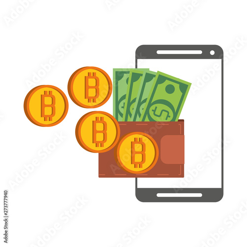Bitcoin cryptocurrency online payment symbols