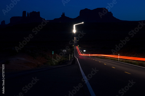 Highway 163 in Utah at Forrest Gump Point photo