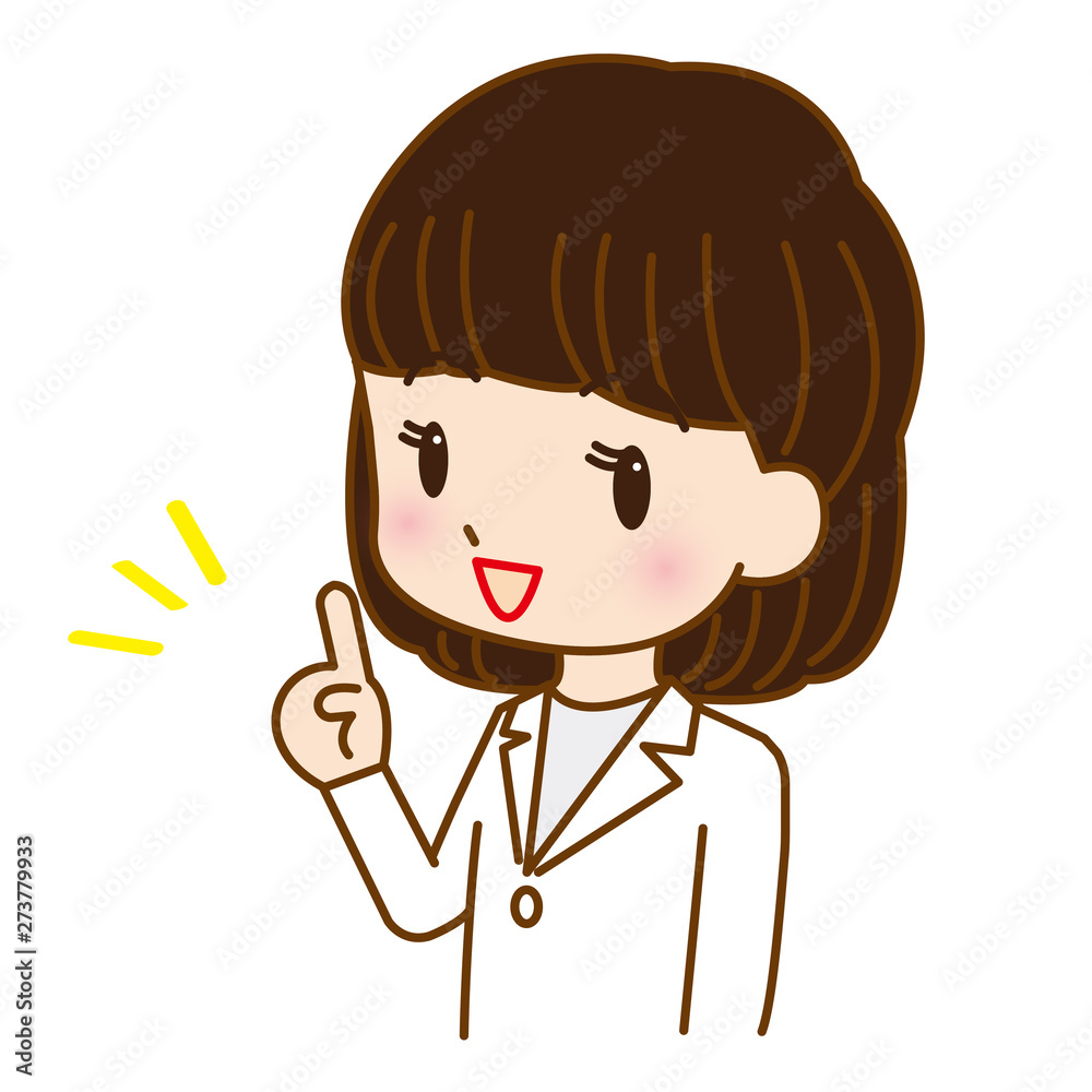 女性医師のイラスト アイコン 女性医師のイラスト アイコン