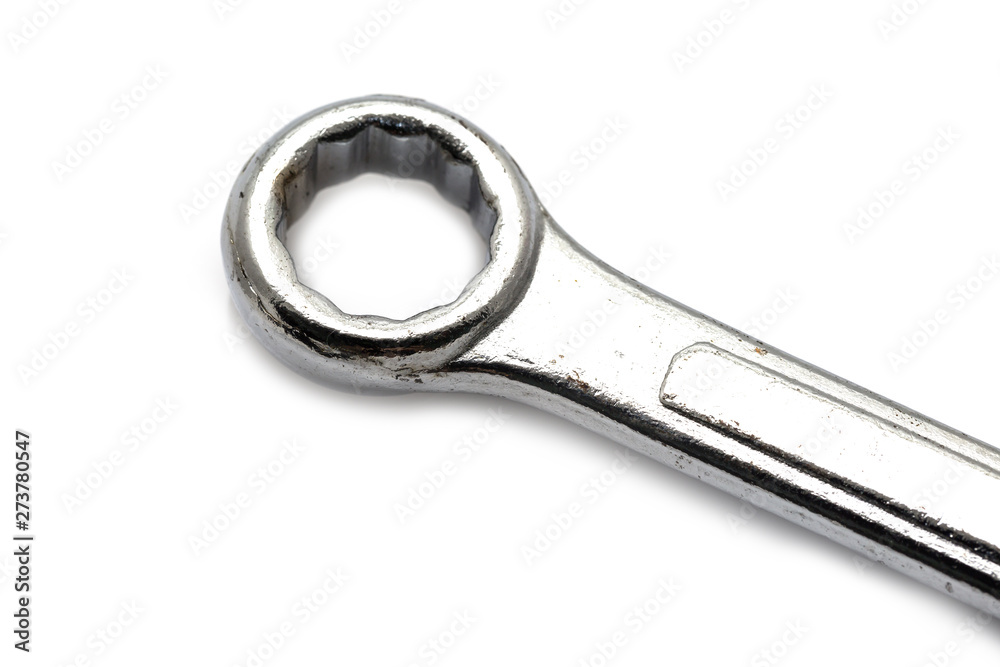Close up of wrenches isolated on white Close up of wrenches isolated on white