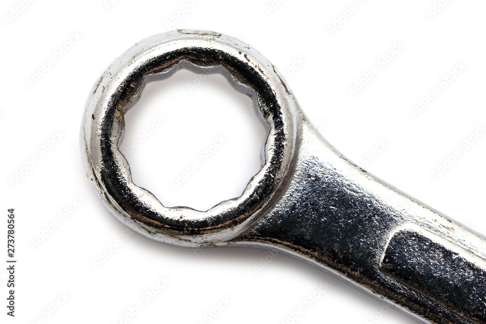Close up of wrenches isolated on white Close up of wrenches isolated on white