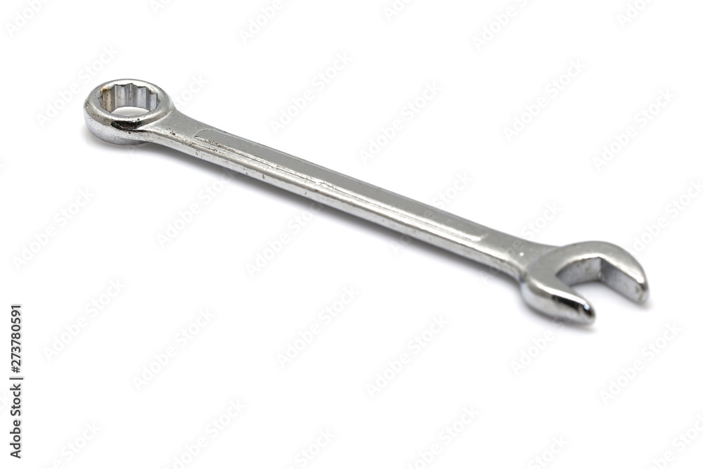 Close up of wrenches isolated on white Close up of wrenches isolated on white