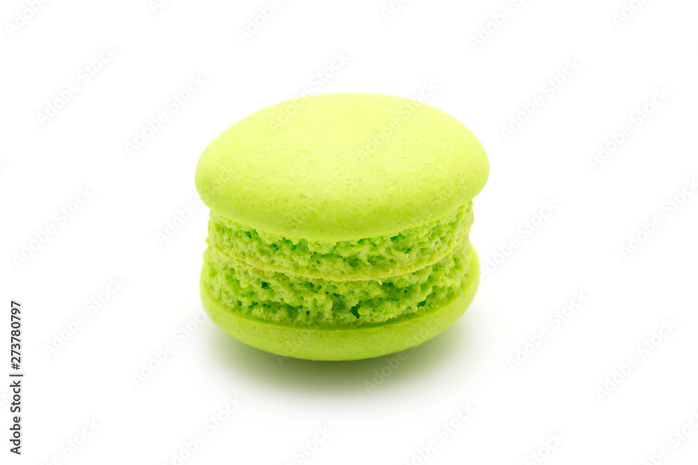 Sweet colourful macaroons isolated on white Sweet colourful macaroons isolated on white
