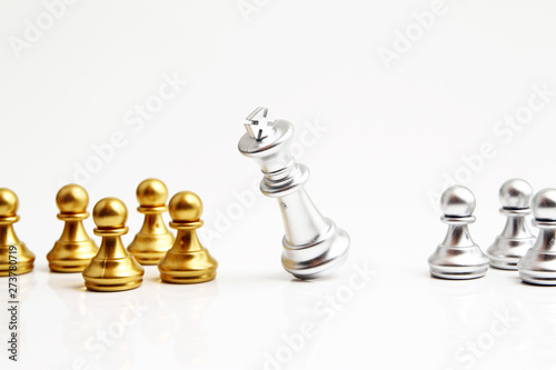 Chess on white background