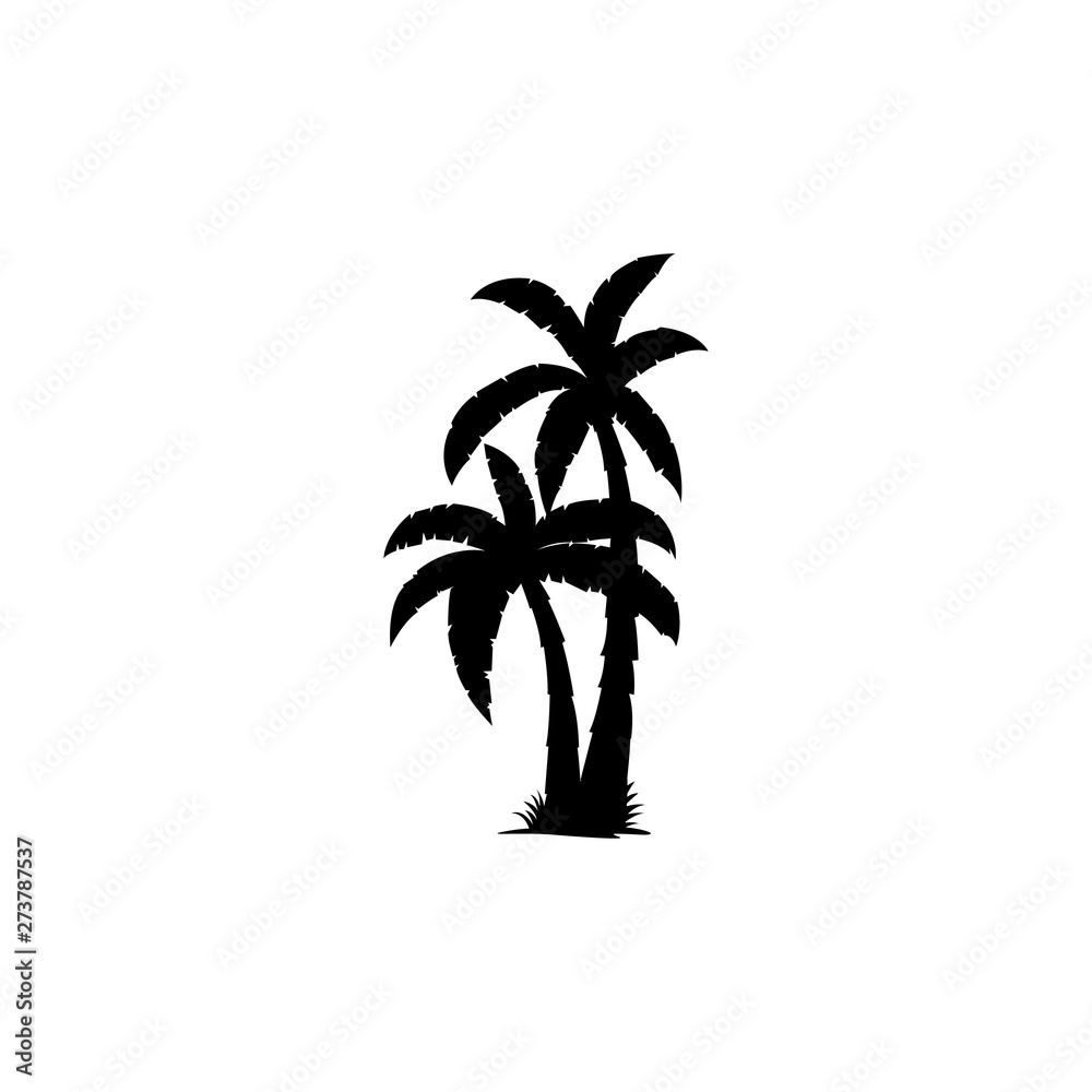 Fototapeta premium Coconut palm tree icon