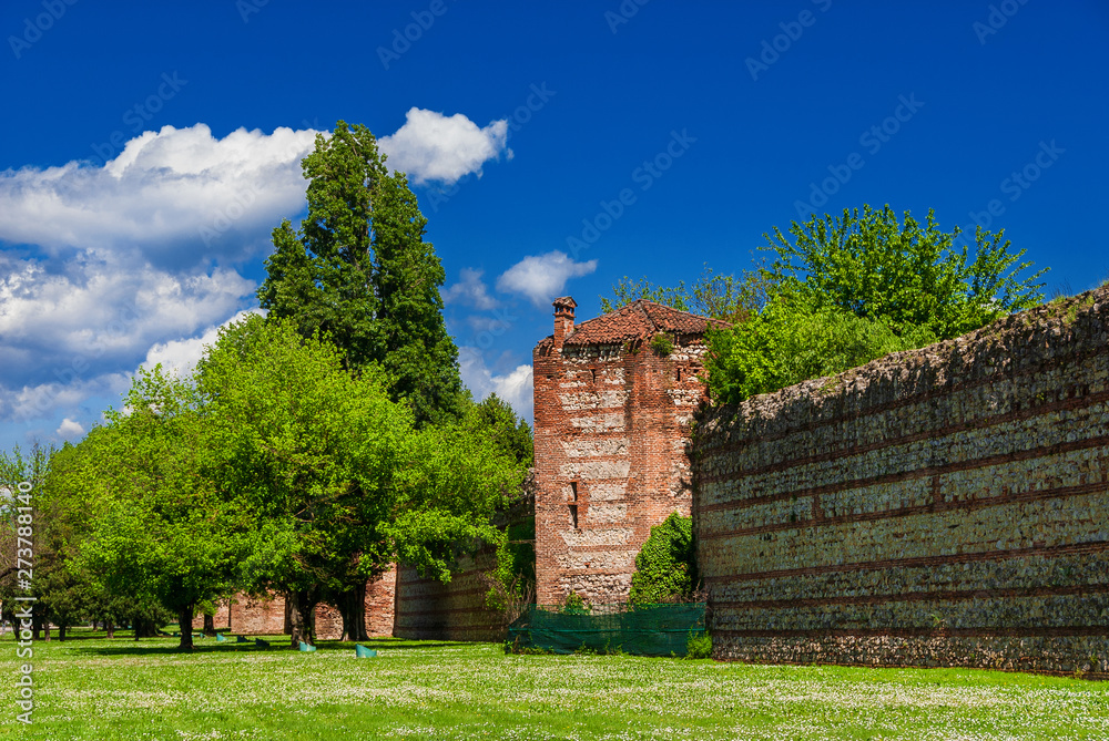 One of the last surviving sections of the Vicenza medieval walls, erected in the 14th century