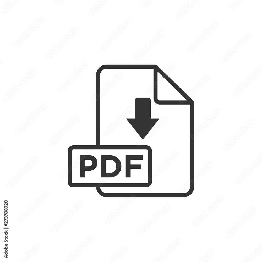 PDF icon black color editable. PDF symbol Flat vector sign isolated on white background. Simple vector illustration for graphic and web design. PDF icon black color editable. PDF symbol Flat vector sign isolated on white background. Simple vector illustration for graphic and web design.