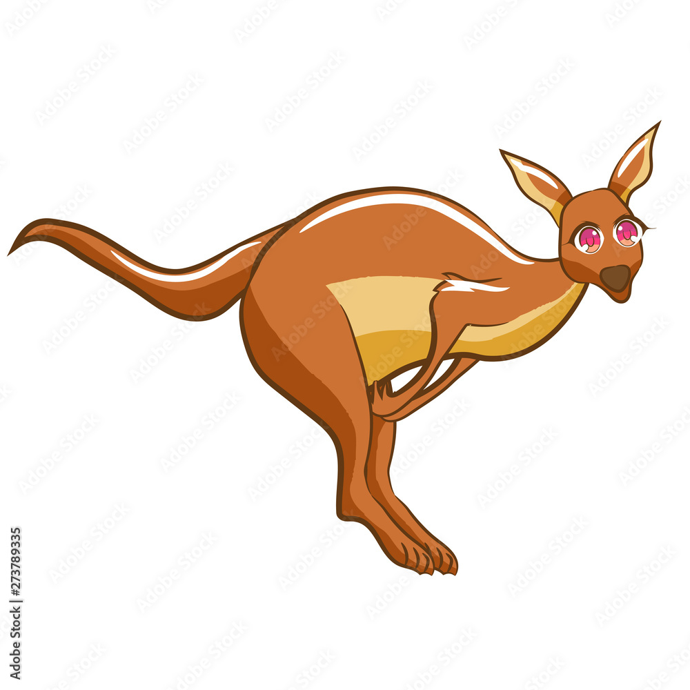 kangaroo vector graphic design
