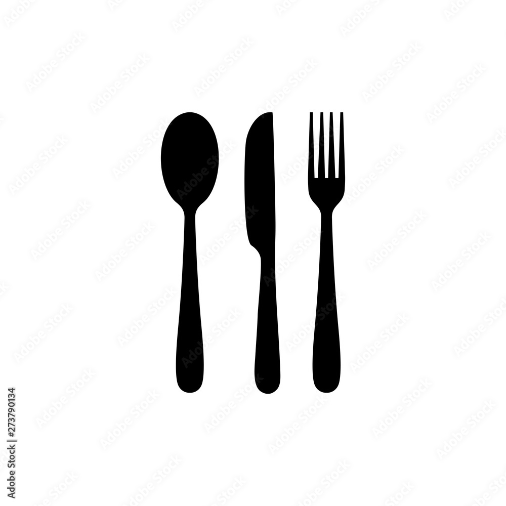 Spoon, fork, knife, icon. eat, restaurant, food symbol vector Spoon, fork, knife, icon. eat, restaurant, food symbol vector