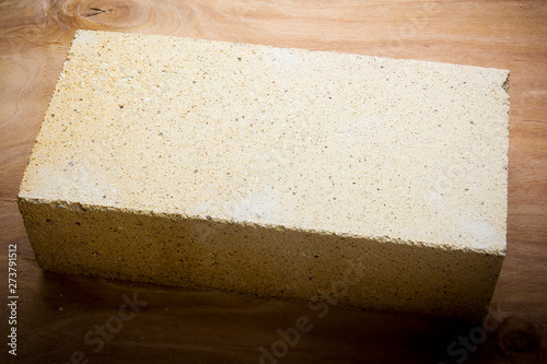 Fotografie Light brown refractory brick