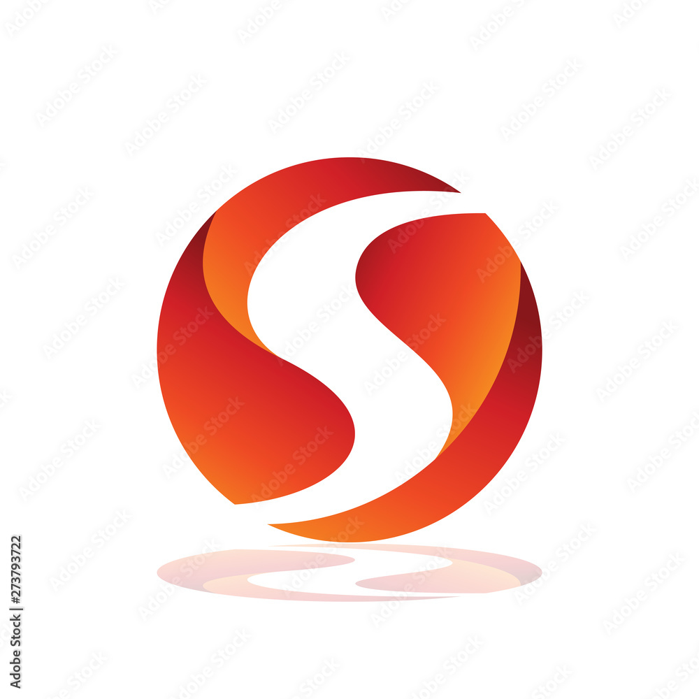 Circle letter S logo, Initial S logo template Circle letter S logo, Initial S logo template