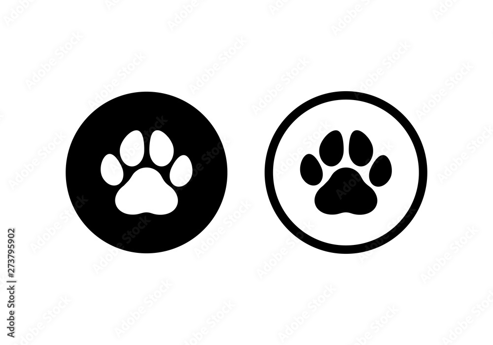 Paw Print icon. Vector. symbol for web site Computer and mobile. Paw Print icon. Vector. symbol for web site Computer and mobile.