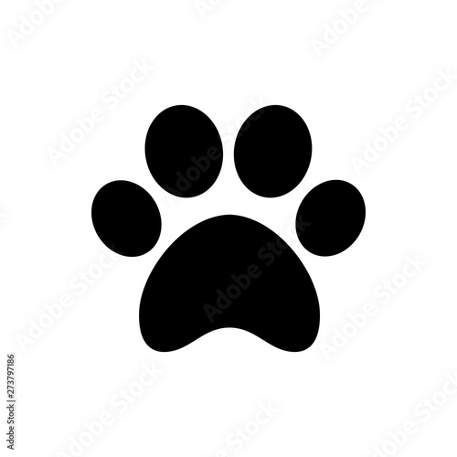 Paw icon vector. Paw Print icon