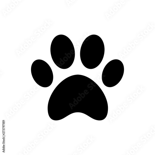 Paw icon vector. Paw Print icon