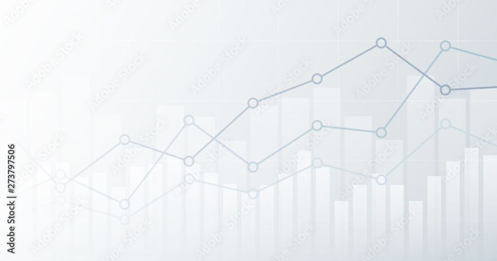 © iamchamp - Widescreen abstract financial chart with uptrend line graph and candlestick on black and white color background © iamchamp - Widescreen abstract financial chart with uptrend line graph and candlestick on black and white color background