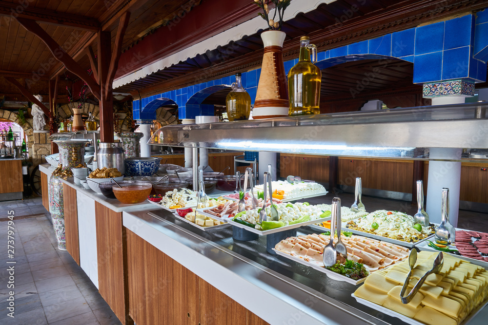 Catering buffet food in luxury restaurant Catering buffet food in luxury restaurant