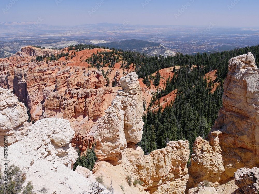Breathtaking landscape and rock formations at Bryce Canyon National Park, Utah.