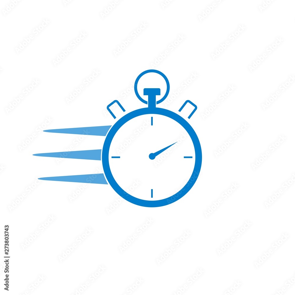 Express delivery icon, Timer concept