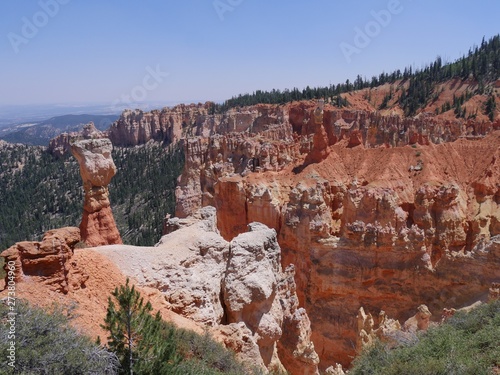 Breathtaking view seen from the lookout at Ponderosa Point, Bryce Canyon National Park