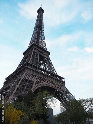Eiffel Tower of Paris  popular place for tourists