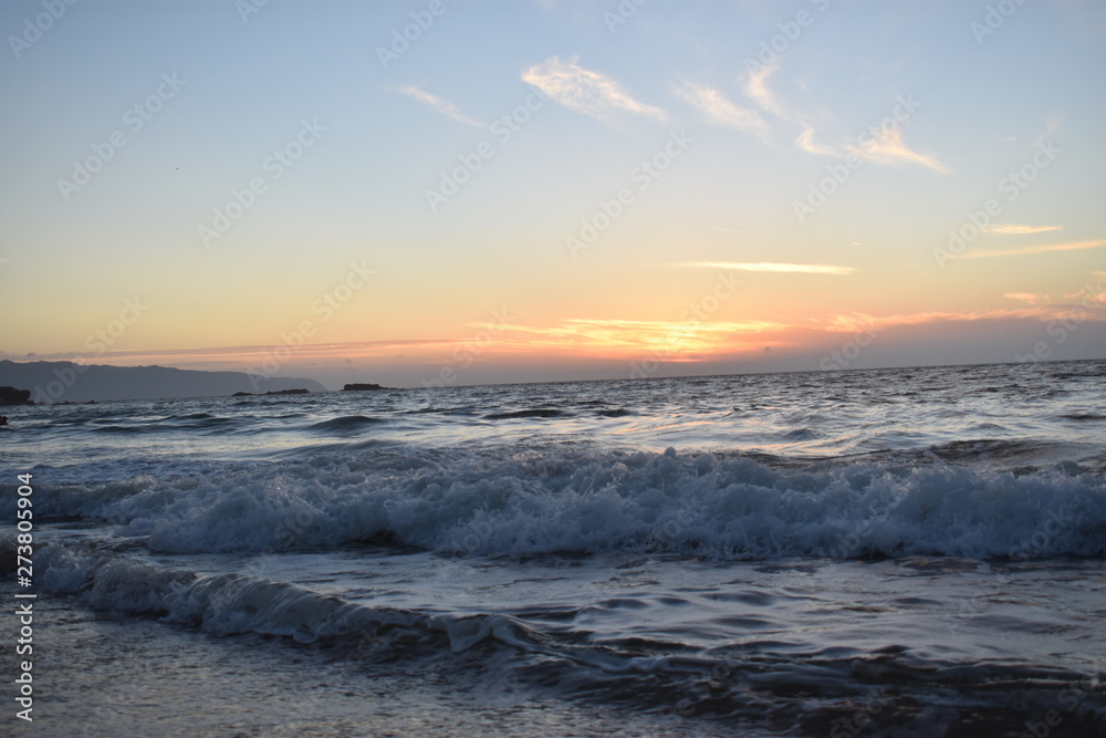 Waimea Beach at Sunset Oahu Island Hawaii USA Waimea Beach at Sunset Oahu Island Hawaii USA
