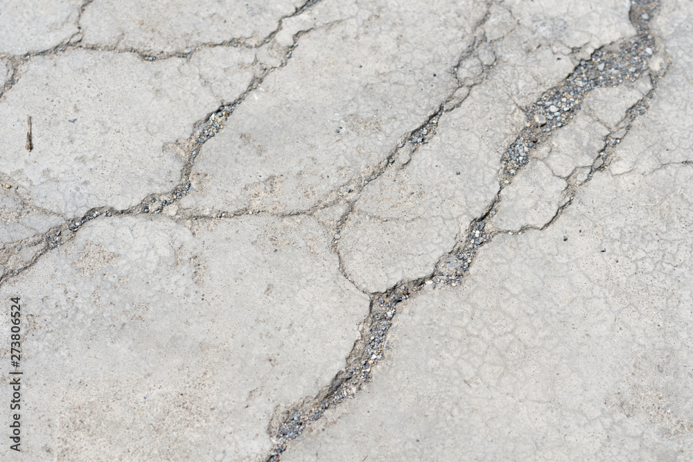 Obraz premium Cracked cement floor