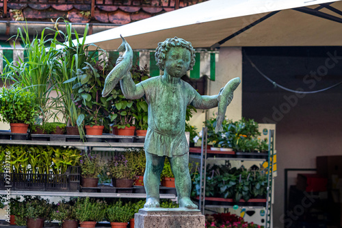 Fischbrunnen im Viktualienmarkt Pasing, München Brunnen Markt 