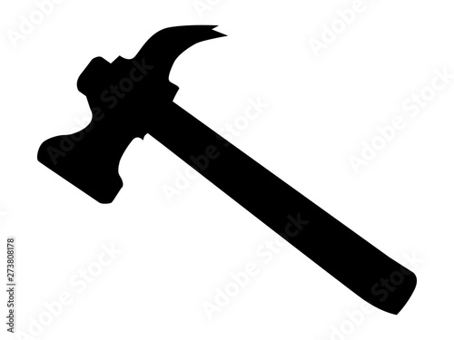silhouette of hammer
