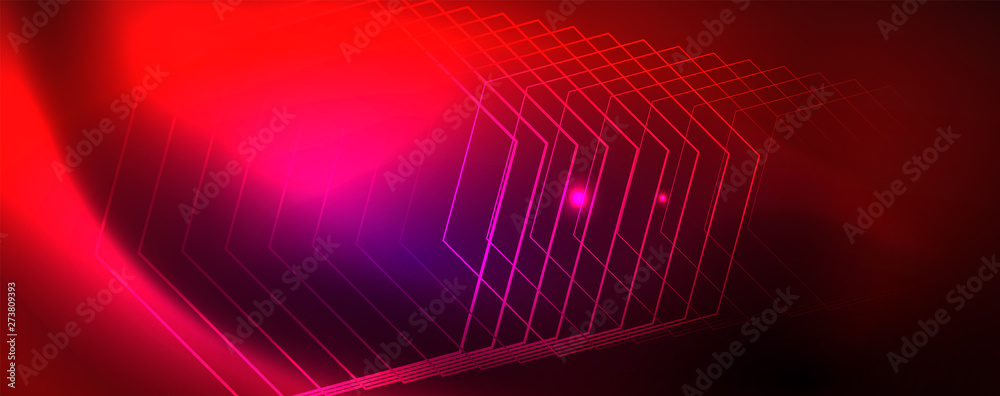 Shiny glowing design background, neon style lines, technology concept, vector Shiny glowing design background, neon style lines, technology concept, vector