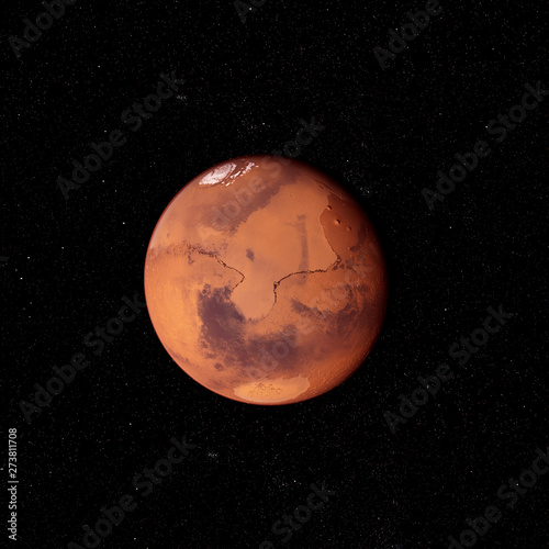3d rendered illustration of the mars