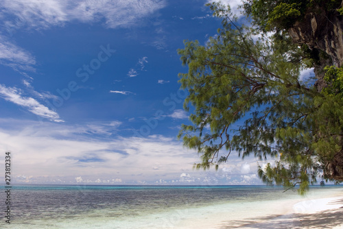 The beach on Maldivian coast