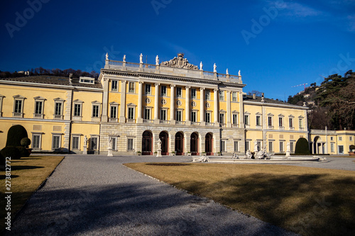 Facade of the villa Olmo. Como, Italy