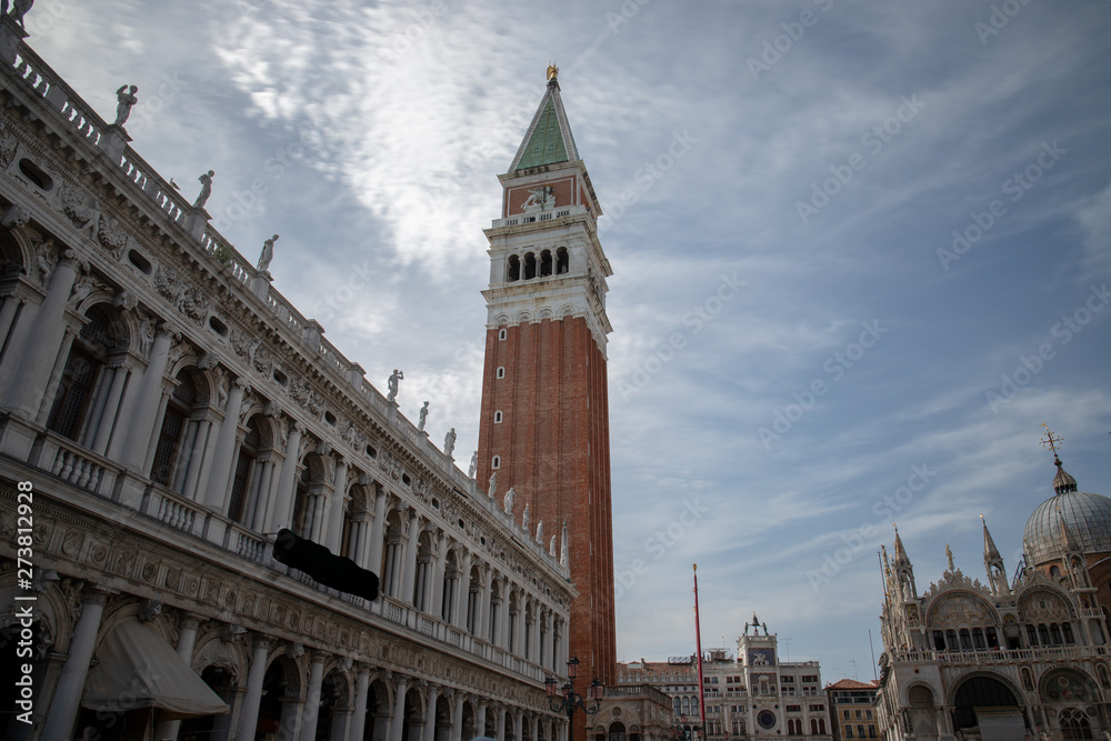 view of piazza San Marco in Venice, Italy. Architecture and landmark of Venice