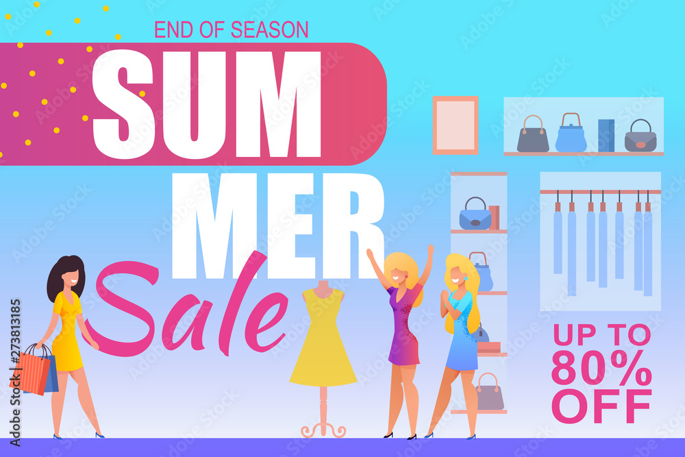 Super Summer Sale in Clothing Boutique for Woman