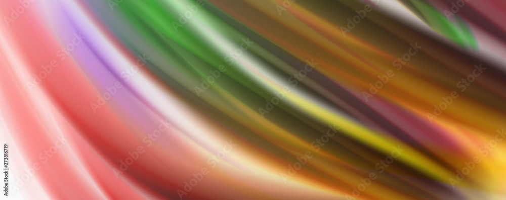 Naklejka premium Color flowing waves, liquid conceptual abstract background