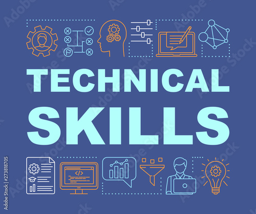 Technical skills word concepts banner