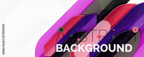 Abstract color lines dynamic background, modern material design style