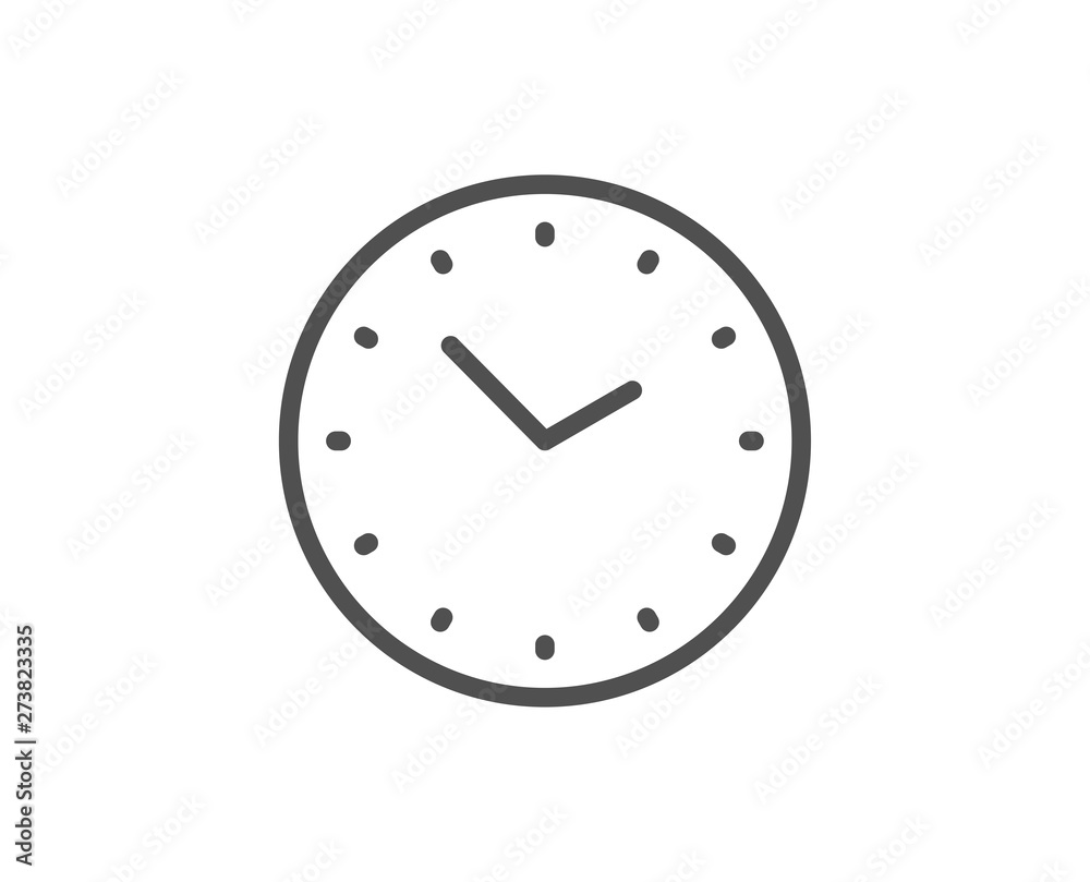 Time management line icon. Clock sign. Watch symbol. Quality design element. Linear style time icon. Editable stroke. Vector Time management line icon. Clock sign. Watch symbol. Quality design element. Linear style time icon. Editable stroke. Vector